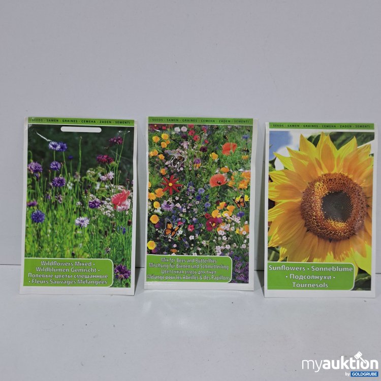 Artikel Nr. 361237 Artikel Nr. 361237: Blumensamen 3 Pkg. Lt.Foto