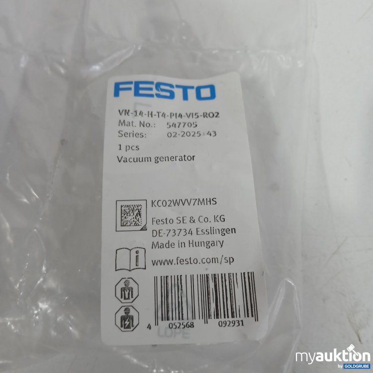 Artikel Nr. 440237: Festo Vacuum Generator VN-14-H-T4-PI14-V15-RO2