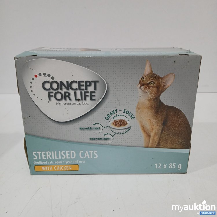 Artikel Nr. 860237: Concept for Life Katzenfutter mit Hühnchen 12x85g
