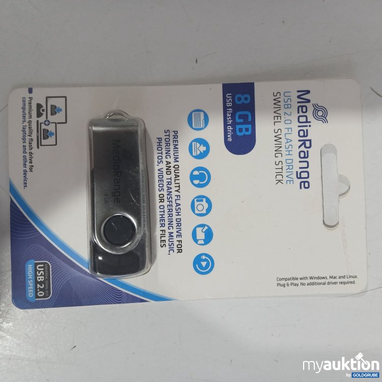 Artikel Nr. 874237 Artikel Nr. 874237: MediaRange USB 2.0 FLASH DRIVE 8GB high Speed