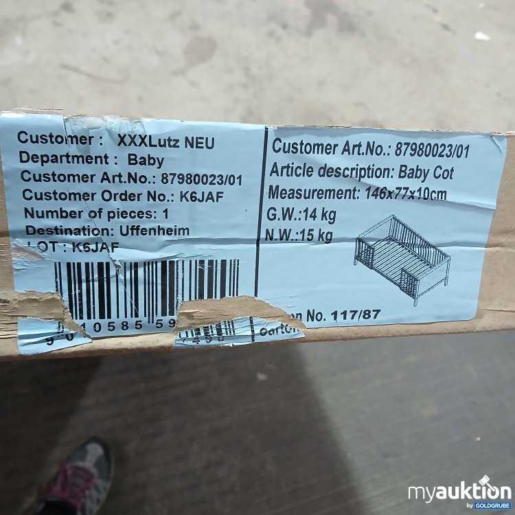 Artikel Nr. 950237: XxxLutz  Baby  Bett 87980023/01