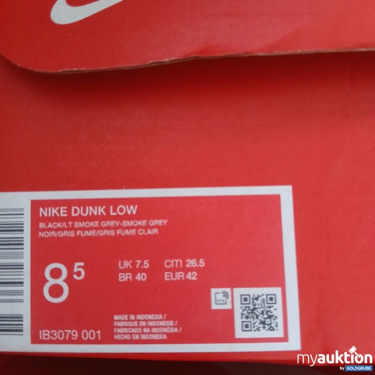 Artikel Nr. 954237: Nike Dunk Low Smoke Grey Sneaker