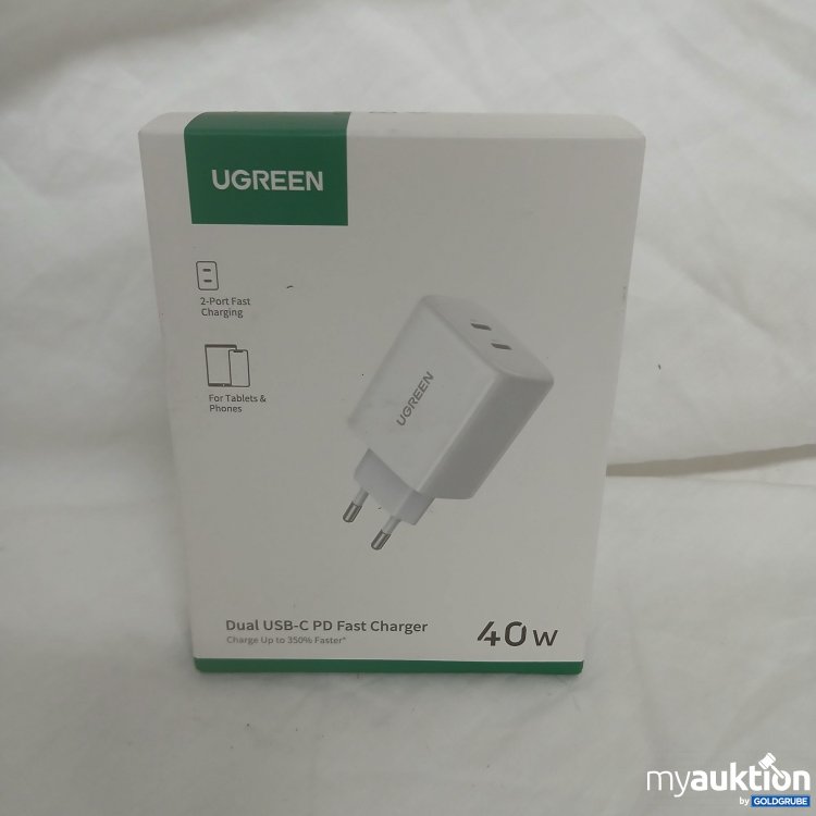 Artikel Nr. 817238 Artikel Nr. 817238: Ugreen Dual USB-C PD Fast Charger 40W