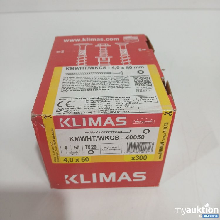 Artikel Nr. 832238 Artikel Nr. 832238: Klimas Schrauben 4,0x50 KMWHT/WKCS-40050 ca. 300Stk