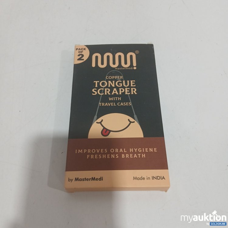 Artikel Nr. 887238 Artikel Nr. 887238: Mastermedi Stainless Steel Tongue Scraper Pack of 2