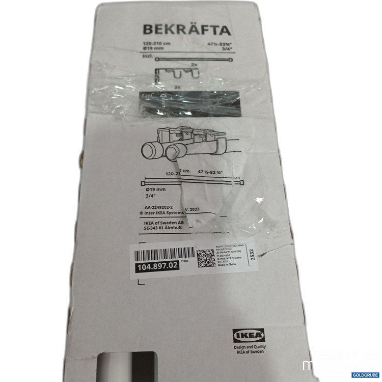 Artikel Nr. 961238: Ikea Bekräfta 120-210cm dm 19mm 104 897 02 