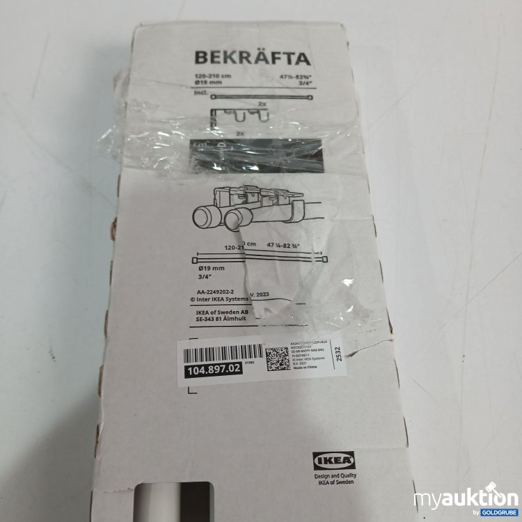 Artikel Nr. 961238: Ikea Bekräfta 120-210cm dm 19mm 104 897 02 