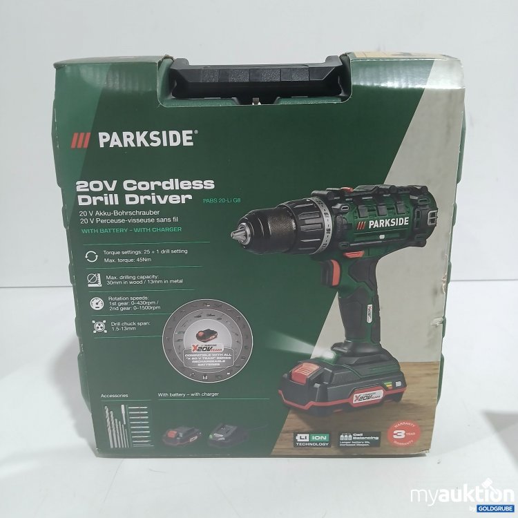 Artikel Nr. 446239: Parkside 20V Cordless Drill Driver PABS 20-LiG8 