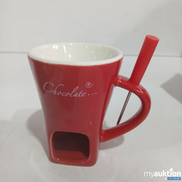 Artikel Nr. 525239: Schokoladen Fondue Becher rot  