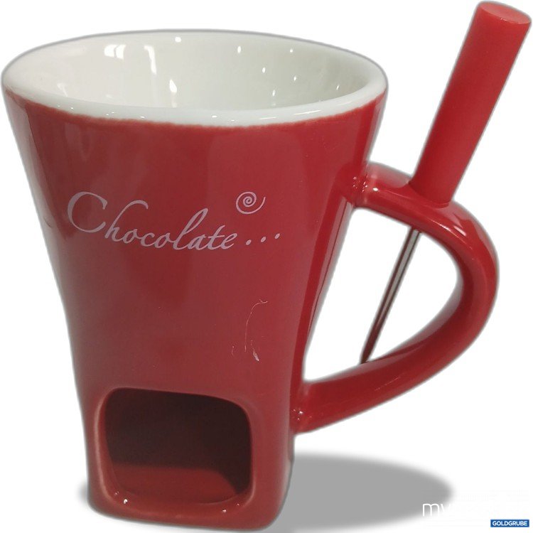 Artikel Nr. 525239: Schokoladen Fondue Becher rot  