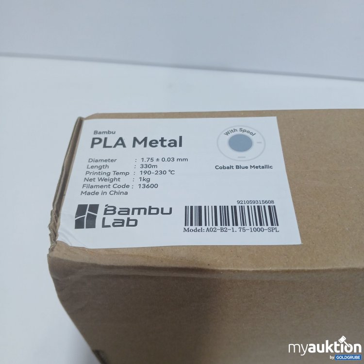 Artikel Nr. 815239 Artikel Nr. 815239: Bambu Lab PLA Metal 1.75mm 1kg 13600