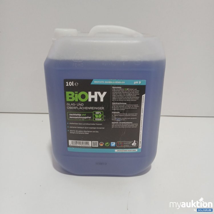Artikel Nr. 865239: BioHY Glas-und Oberflächenreiniger pH9 10l