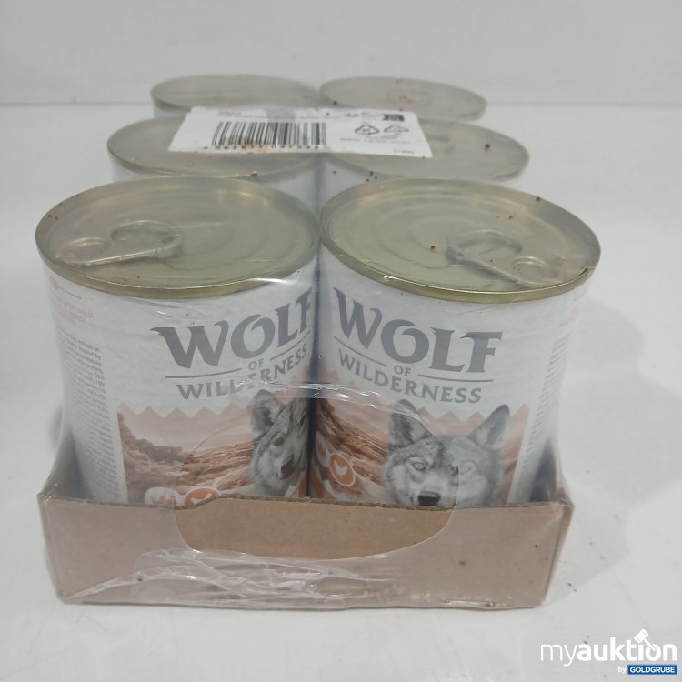 Artikel Nr. 869239 Artikel Nr. 869239: Wolf of Wilderness Hundefutter poultry based Adult Mix 6x400g
