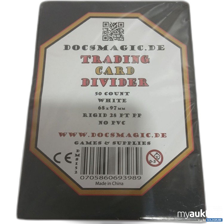 Artikel Nr. 887239 Artikel Nr. 887239: Docsmagic Trading Card Divider 50 Count White 68x97mm