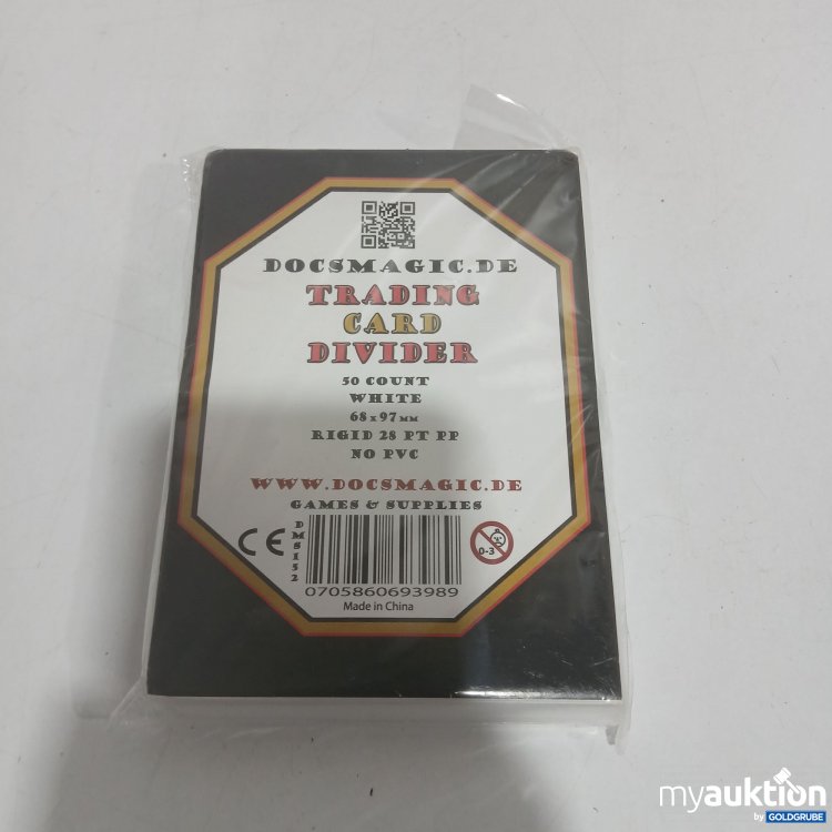 Artikel Nr. 887239 Artikel Nr. 887239: Docsmagic Trading Card Divider 50 Count White 68x97mm