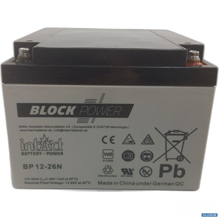 Artikel Nr. 960239: Block Power Battery BP12-26N 12V 26Ah 
