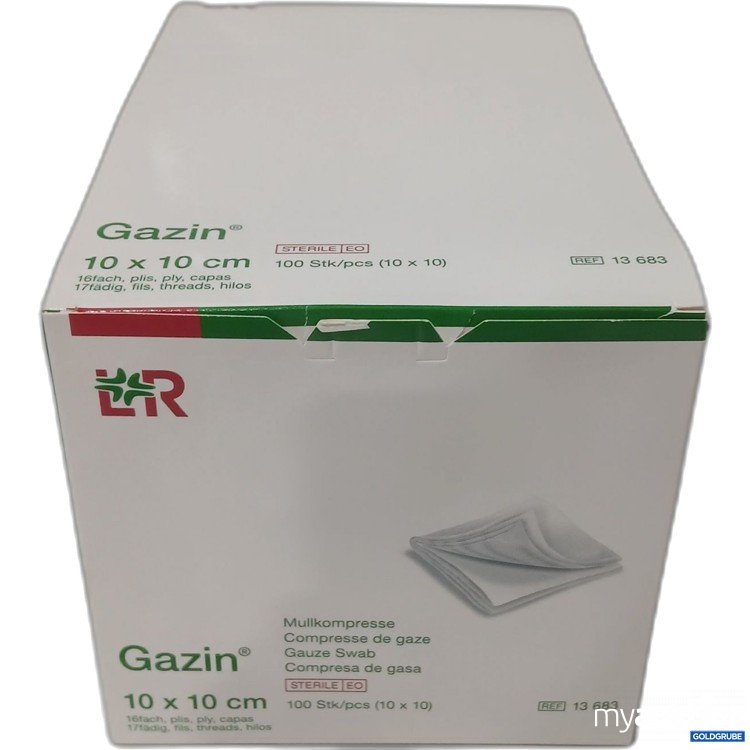 Artikel Nr. 980239 Artikel Nr. 980239: Gazin Mullkompresse 16-fach, 10×10cm, 100Stk
