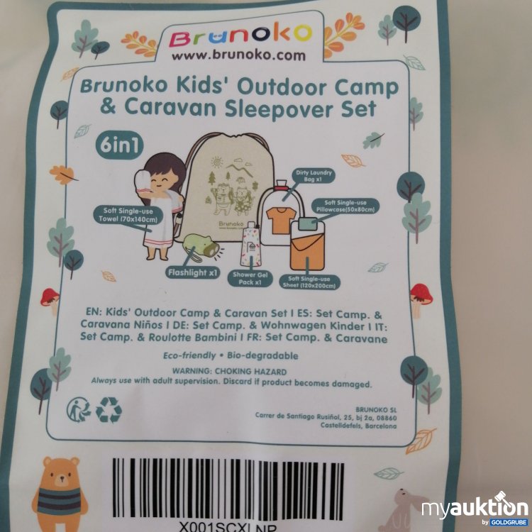 Artikel Nr. 427240 Artikel Nr. 427240: Brunoko Kids Outdoor Camp d Caravan Sleepover Set