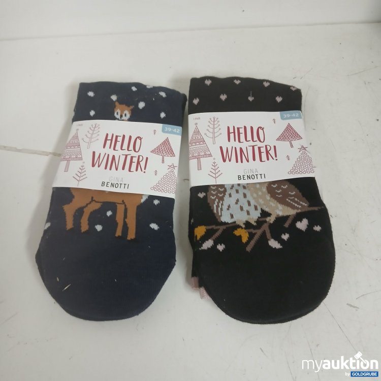 Artikel Nr. 828240 Artikel Nr. 828240: Winterliche Socken mit Tiermotiven