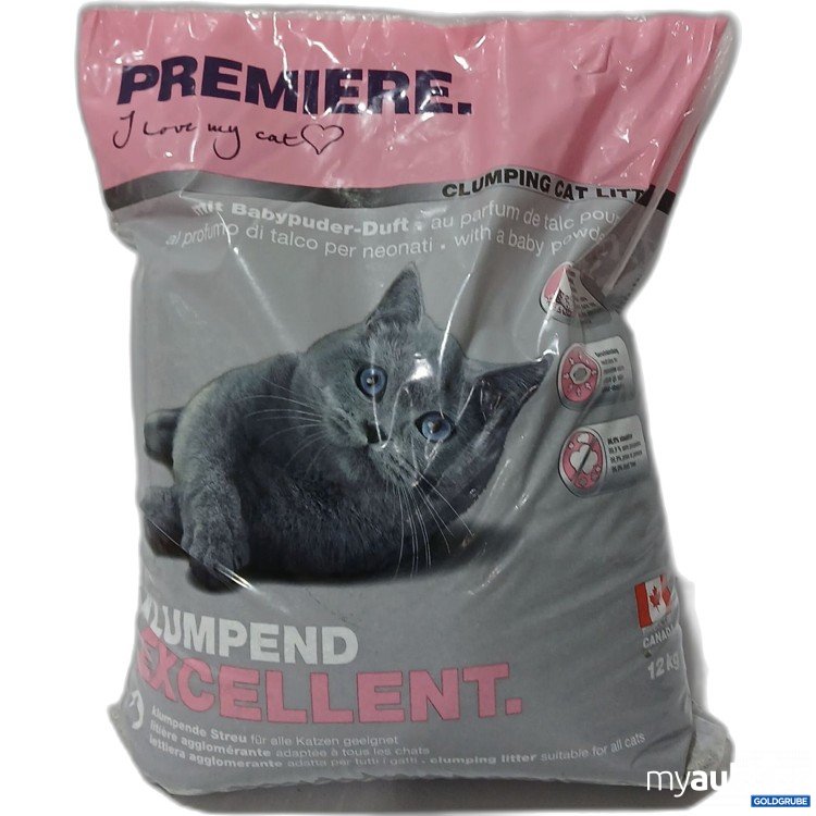 Artikel Nr. 885240: Premiere Clumping Cat Litter mit Babypuder Duft 12kg 