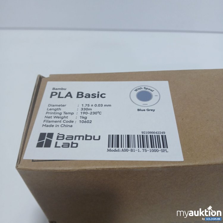 Artikel Nr. 815241 Artikel Nr. 815241: Bambu Lab PLA Basic 1.75mm 1kg Blue Gray
