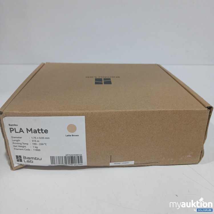 Artikel Nr. 818241 Artikel Nr. 818241: Bambu Lab PLA Matte 1.75 0.03mm 1kg Latte Brown