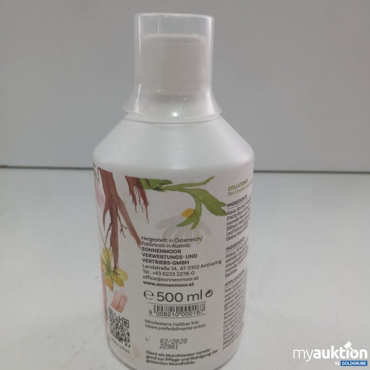 Artikel Nr. 987241 Artikel Nr. 987241: SonnenMoor Gold-Kehlchen Gurgel Wasser 500ml