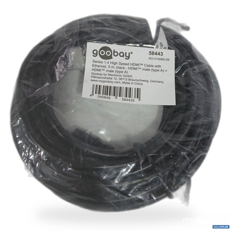 Artikel Nr. 443242: Goobay 1.4 High Speed HDMI Cable with Ethernet 5m black 