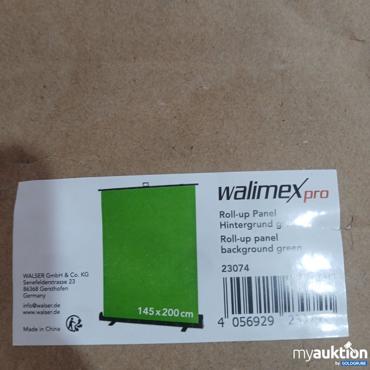 Artikel Nr. 447242: Walser Walimex Pro Roll-up Background Green, ca 145×200cm