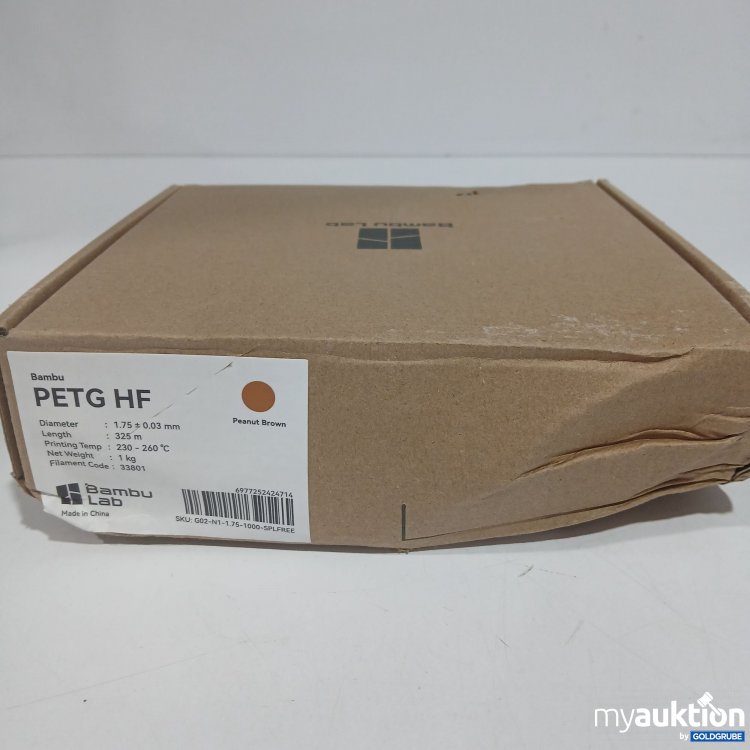 Artikel Nr. 818242 Artikel Nr. 818242: Bambu Lab PETG HF 1.75 0.03mm 1kg Peanut Brown