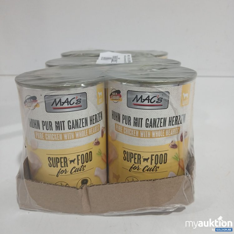 Artikel Nr. 898243: Macs Katzenfutter Huhn Pur mit ganzen Herzen 6x400g