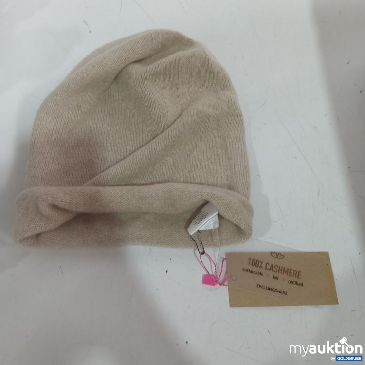 Artikel Nr. 932243: Zwillingsherz Mütze 100% Cashmere