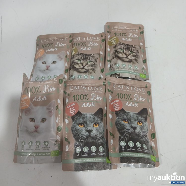 Artikel Nr. 463244: Cats Love Bio Adult diverse Sorten 6x100g 