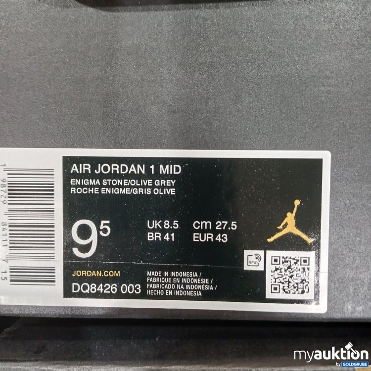Artikel Nr. 464244 Artikel Nr. 464244: Nike Air Jordan Mid Enigma Stone Olive Grey Gr 43