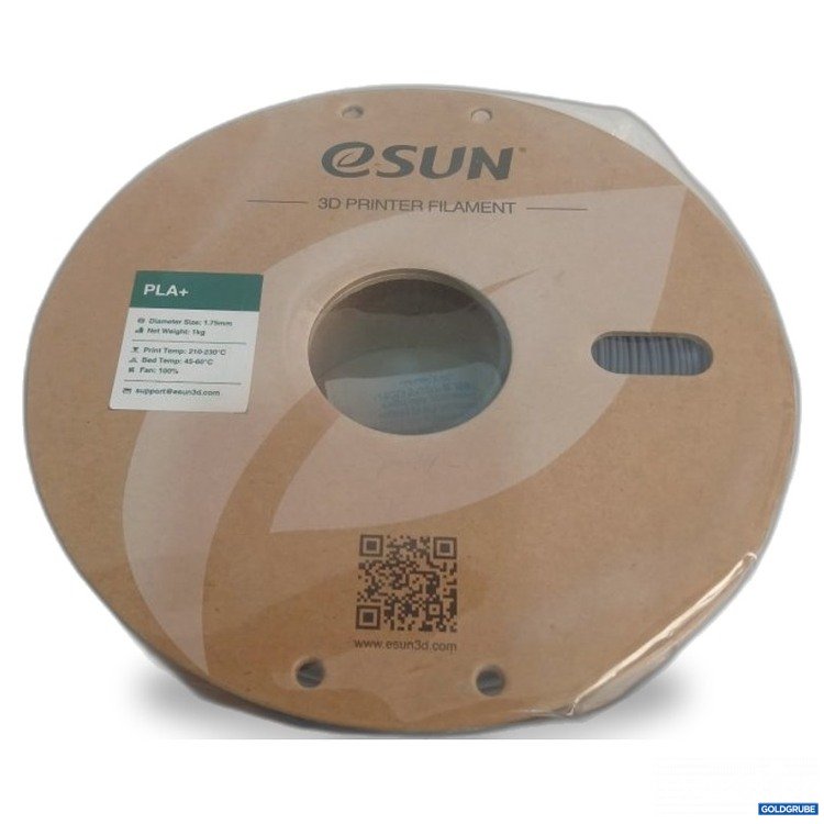 Artikel Nr. 470244 Artikel Nr. 470244: eSUN 3D Printer Filament PLA+ 1,75 mm 1 kg Grau
