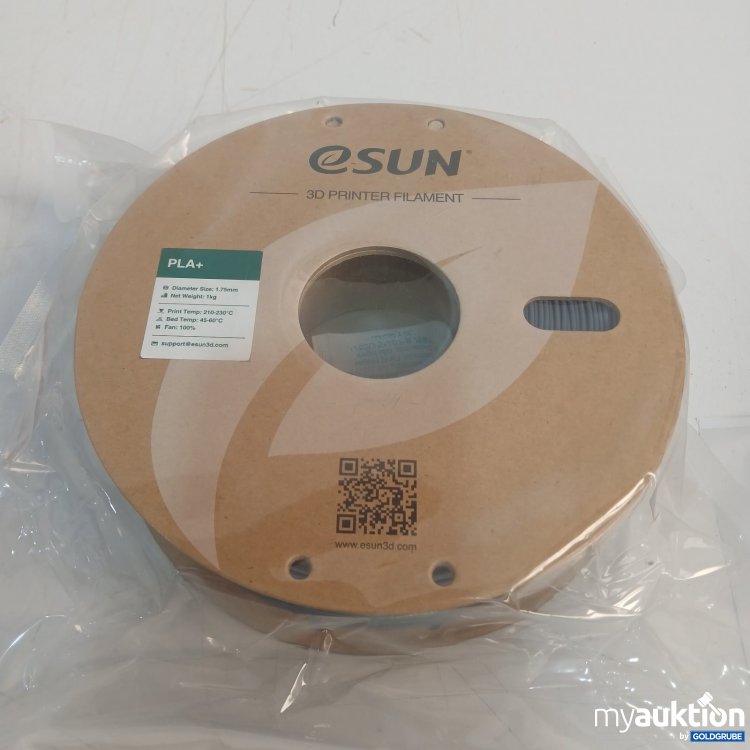 Artikel Nr. 470244 Artikel Nr. 470244: eSUN 3D Printer Filament PLA+ 1,75 mm 1 kg Grau
