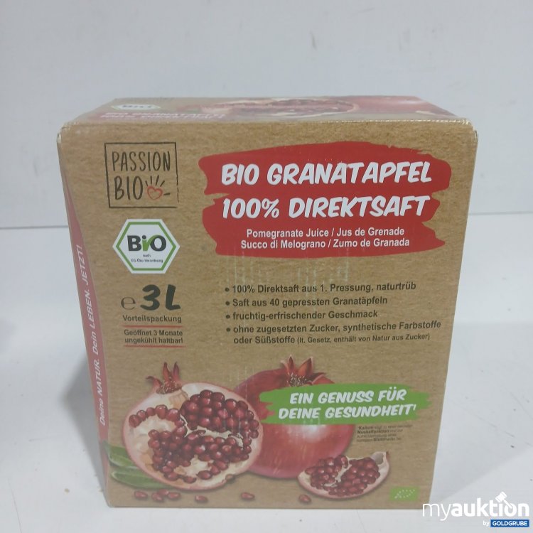 Artikel Nr. 477244: Passion Bio Granatapfel 3L Direktsaft