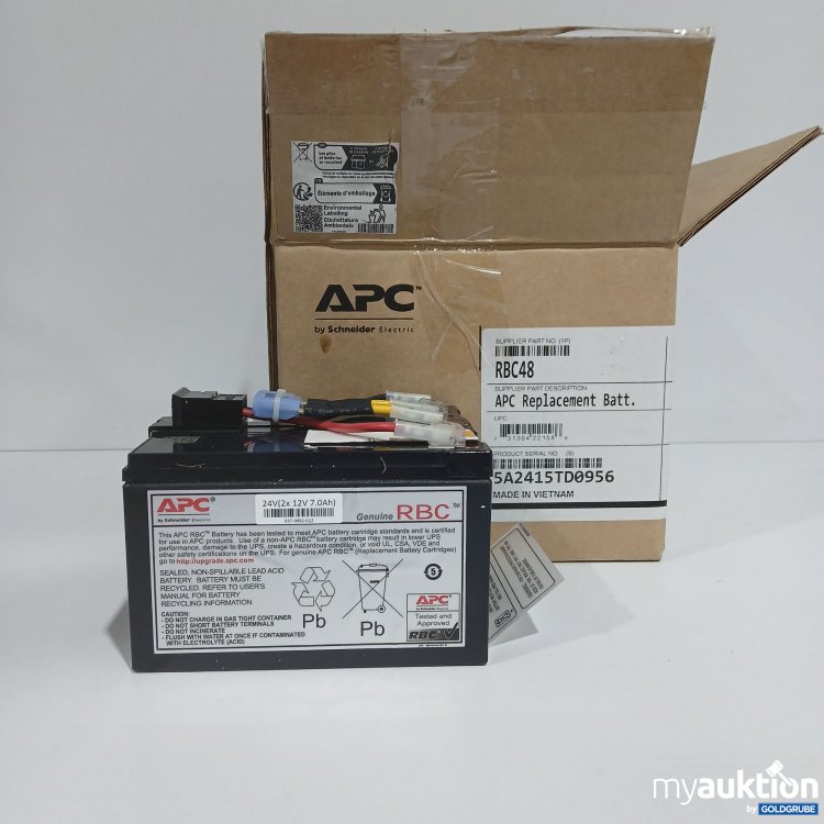 Artikel Nr. 816244 Artikel Nr. 816244: APC Replacement Battery 24V(2x12V 7.0Ah) 5A2415TD0956