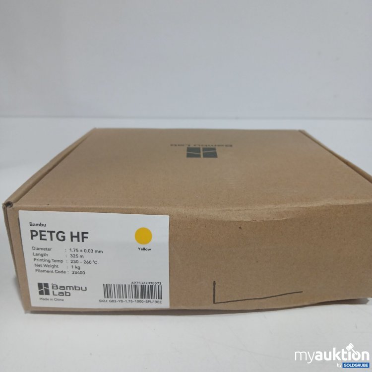 Artikel Nr. 818244 Artikel Nr. 818244: Bambu Lab PETG HF 1.75 0.03mm Yellow 1kg