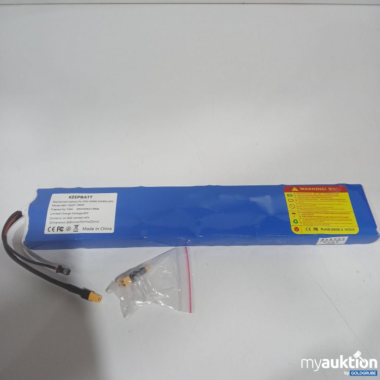 Artikel Nr. 893244: Keepbatt Replacement Battery for DOC Green ESA800 eKFV 36V 10S2P-18650 