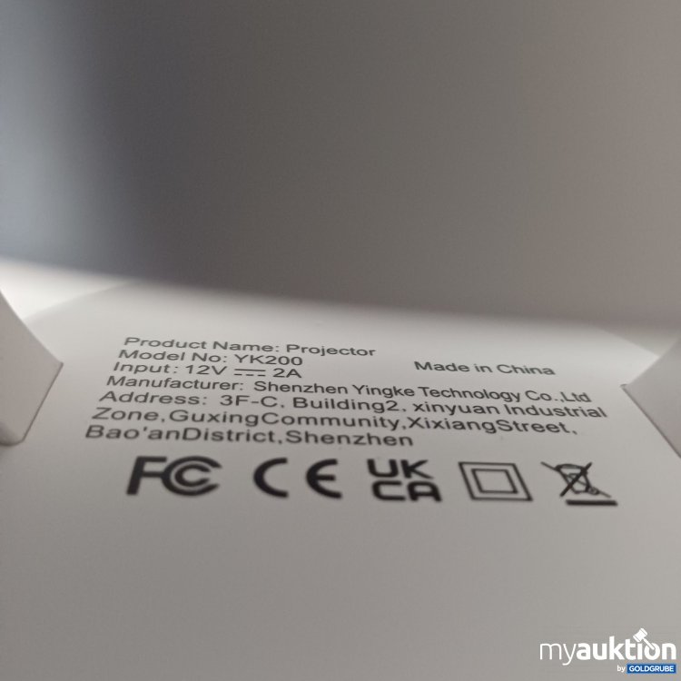 Artikel Nr. 917244: Projector Model YK200