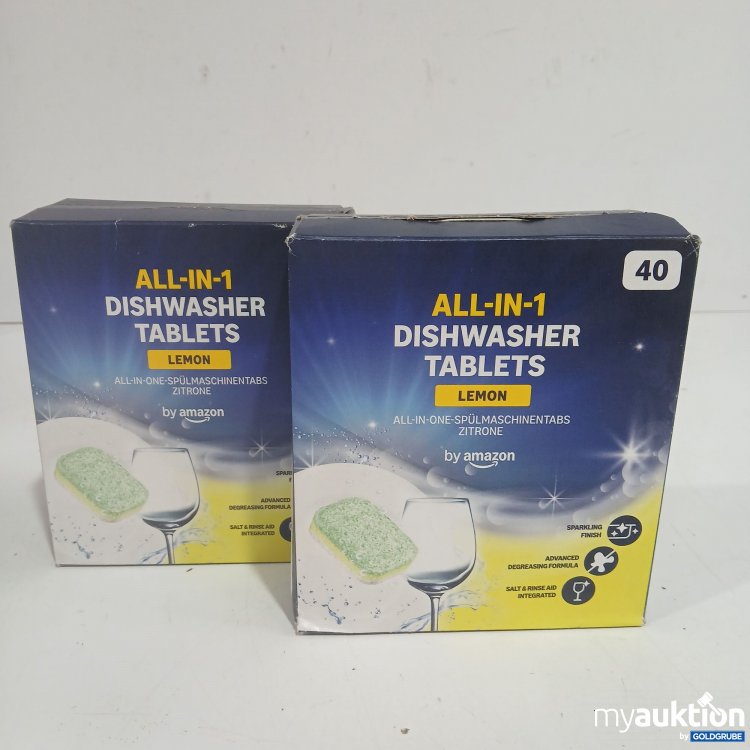 Artikel Nr. 958244: Amazon All-in-1 Dishwasher Tablets Lemon je 40Tabs 