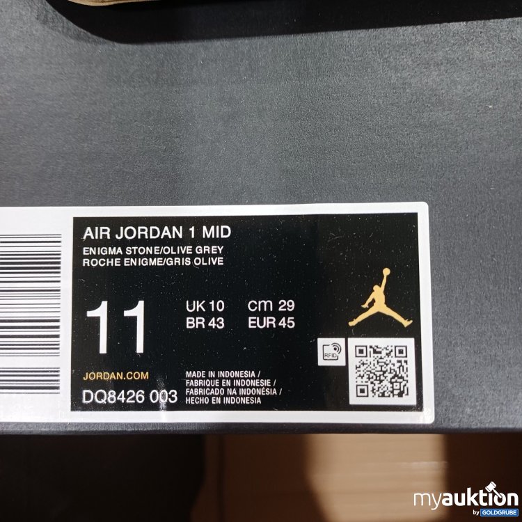 Artikel Nr. 464245 Artikel Nr. 464245: Nike Air Jordan Mid Enigma Stone/Olive Grey Gr. 45