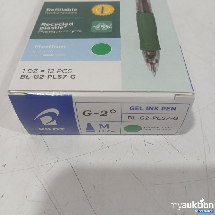Artikel Nr. 468245 Artikel Nr. 468245: Pilot G-2+ Gel Ink Pen grün 0,7 mm 12Stk