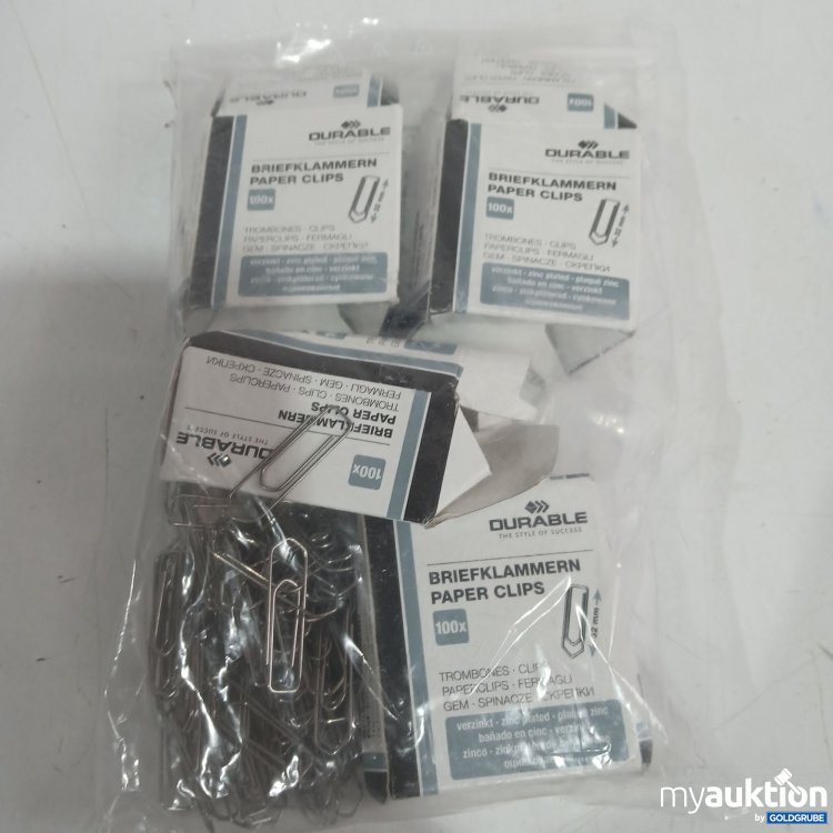 Artikel Nr. 525245: Durable Briefklammern 4x100Stk 