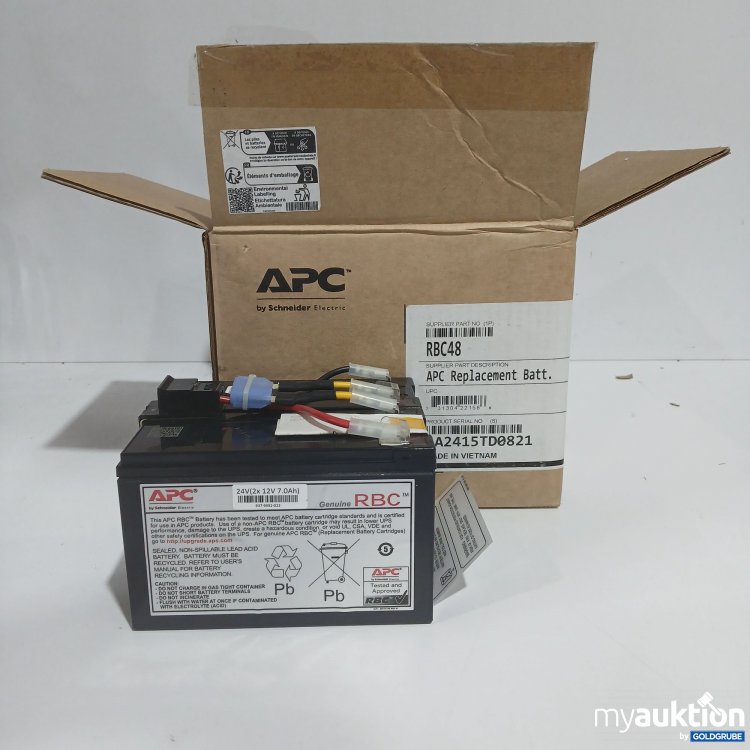 Artikel Nr. 816245 Artikel Nr. 816245: APC Replacement Battery 24V(2x12V 7.0Ah) 5A2415TD0821