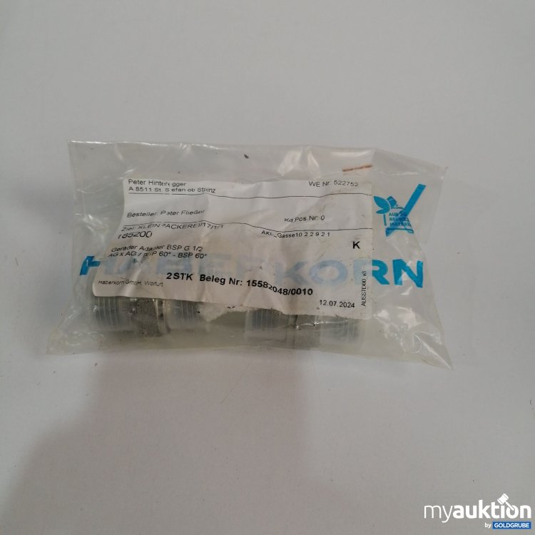 Artikel Nr. 850245: Gerader Adapter BSP G 1/2 AG x AG