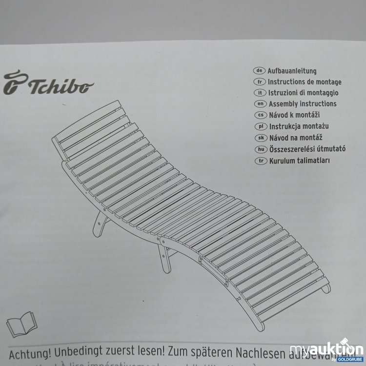 Artikel Nr. 889245: Tchibo Lenja Zusammenklappbare Wellenliege