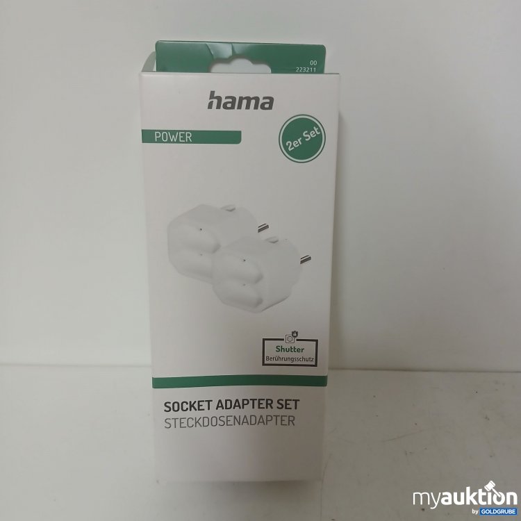 Artikel Nr. 900245 Artikel Nr. 900245: Hama Power Socket Adapter Set 2 Stk.