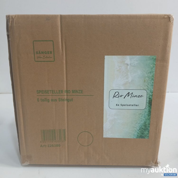 Artikel Nr. 960245: Sänger Value Collection Rio Minze Speiseteller 6tlg. aus Steingut